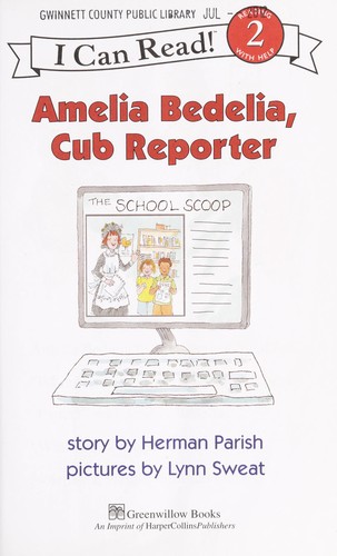 Amelia Bedelia, cub reporter cover