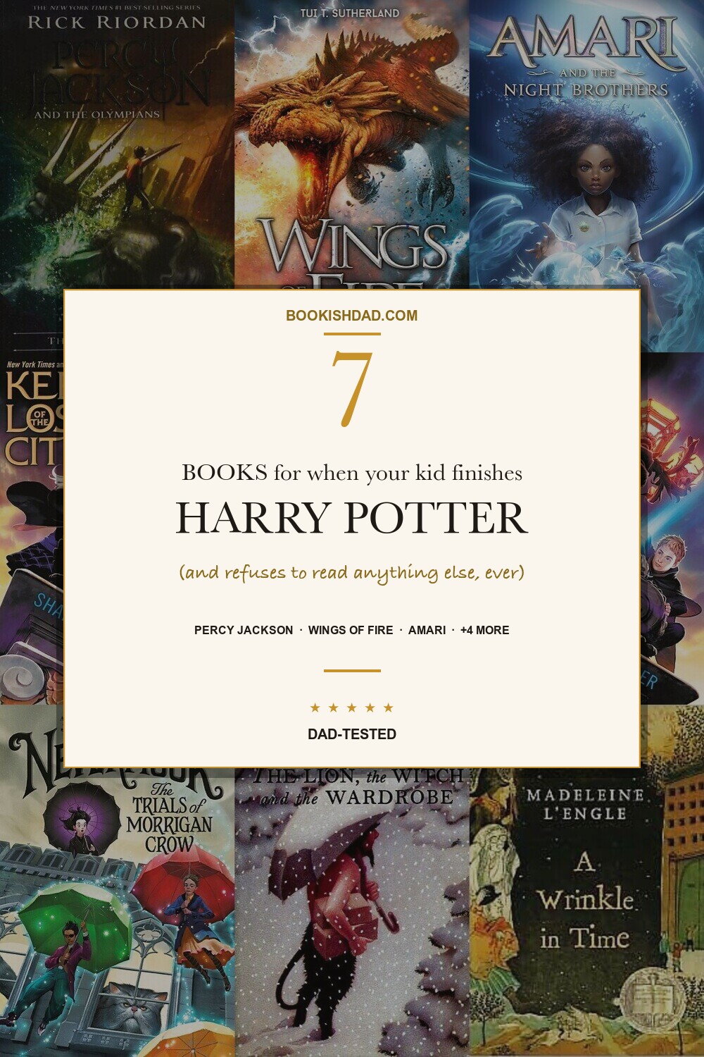 The 7 Books to Read When Your Kid Finishes Harry Potter pin