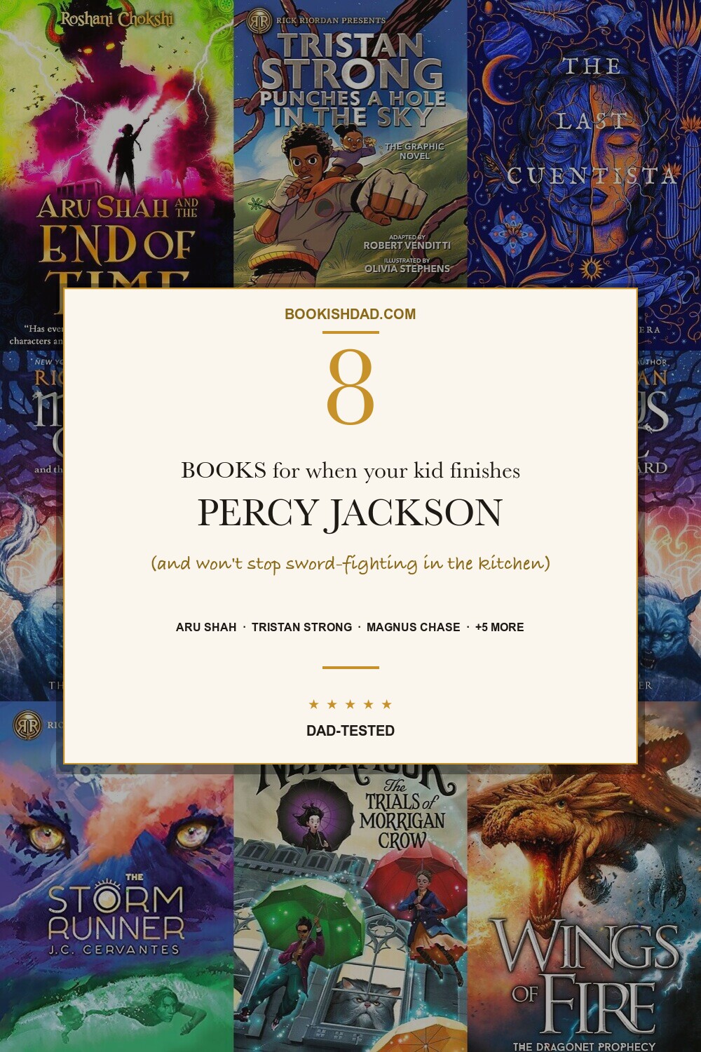 The 8 Books to Read When Your Kid Finishes Percy Jackson pin